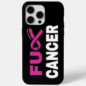 FU CANCER...Brustkrebs Case-Mate iPhone Hülle (Rückseite)