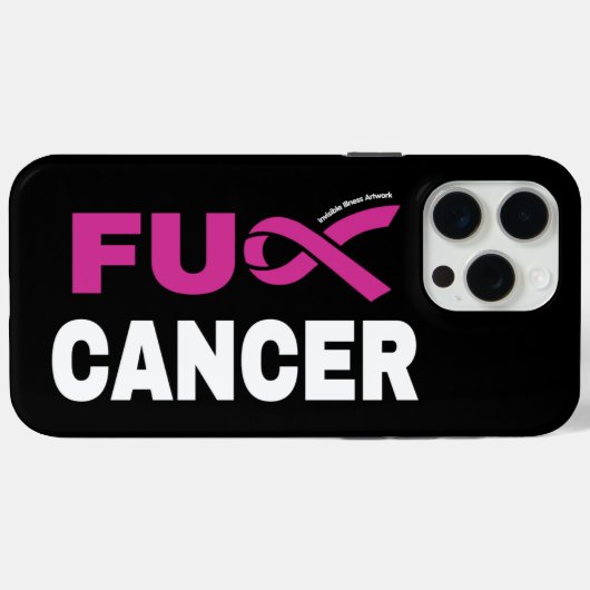 FU CANCER...Brustkrebs Case-Mate iPhone Hülle (Rückseite (Horizontal))