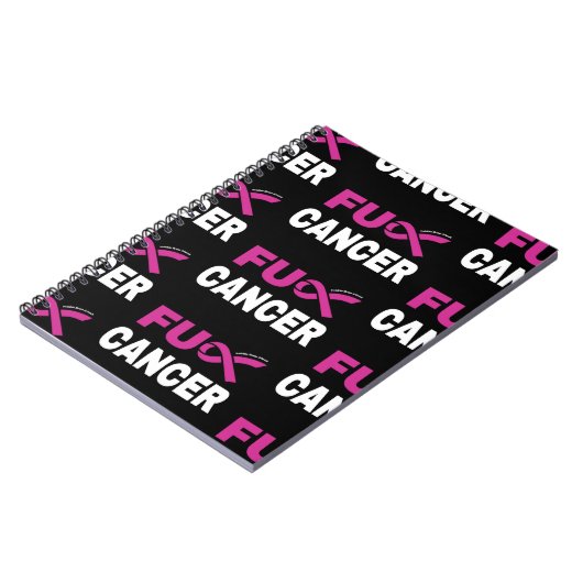 FU CANCER...Brustkrebs Notizblock (Linke Seite)