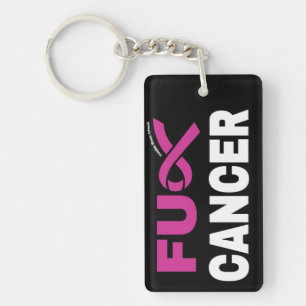 FU CANCER...Brustkrebs Schlüsselanhänger