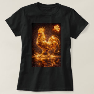 Fu Chinesisches Sternzeichen Jahr des Hahns 004647 T-Shirt