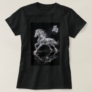 Fu Chinesisches Sternzeichen Jahr des Pferdes 0046 T-Shirt