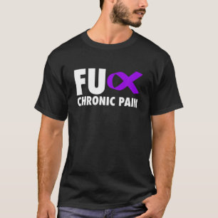 FU Chronische Schmerzen Lila Schleife T-Shirt
