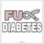 FU Diabetes Aufkleber (Blatt)