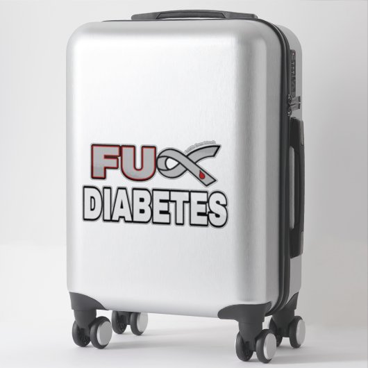 FU Diabetes Aufkleber (Koffer)