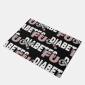 FU Diabetes Fußmatte (Schrägansicht)