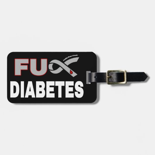 FU Diabetes Gepäckanhänger (Vorderseite horizontal)
