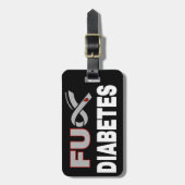 FU Diabetes Gepäckanhänger (Vorderseite vertikal)