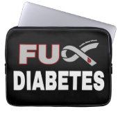 FU Diabetes Laptopschutzhülle (Vorderseite)