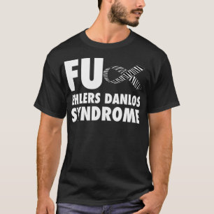 FU Ehlers Danlos Syndrom Zebra Stripe Ribbon EDS T-Shirt