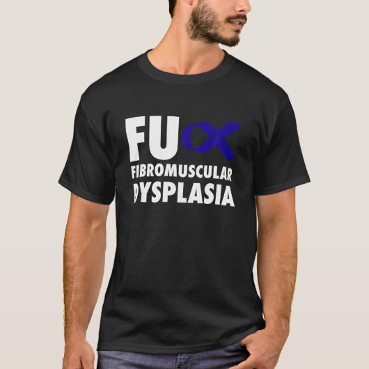 FU Fibromuskuläre Dysplasie Blauer Schleim - MKS T-Shirt (Vorderseite)