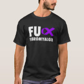 FU Fibromyalgia Lila Ribbon - Fibro T-Shirt (Vorderseite)