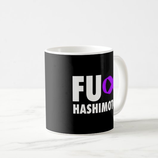 Fu Hashimotos Lila Ribbon - Hashimotos Kaffeetasse (VorderseiteRechts)