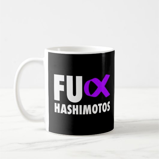 Fu Hashimotos Lila Ribbon - Hashimotos Kaffeetasse (Links)