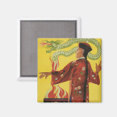 Fu-Manchu Magician-Werbung Magnet (Vorderseite/Rückseite)