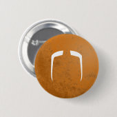 Fu Manchu-Schnurrbart Button (Vorne & Hinten)
