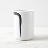 Fu Manchu Schnurrbart im Schwarzen Kaffeetasse (Mittel)