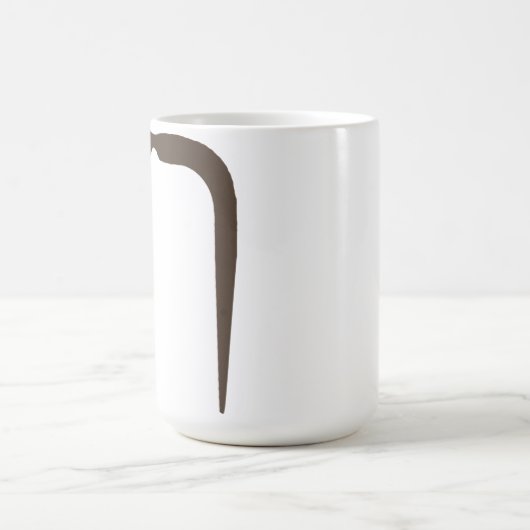 Fu Manchu Schnurrbart in Brown Kaffeetasse (Mittel)