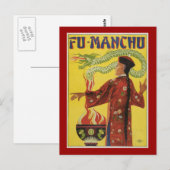 Fu-Manchu Zauberer Werbung Postkarte (Vorne/Hinten)