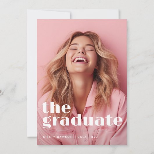 Fü r den ABSCHLUSS "ABBILDSkript zwei Foto" Ankündigung (Vorderseite)