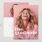 Fü r den ABSCHLUSS "ABBILDSkript zwei Foto" Ankündigung (Vorne/Hinten)