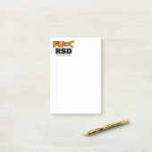 FU RSD POST-IT KLEBEZETTEL (Auf Schreibtisch)