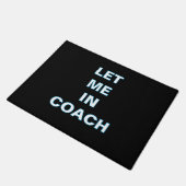 Fu&szlig;matte "Lass mich rein, Trainer" Fußmatte (Schrägansicht)