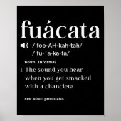 Fuacata Definition Funny Cuban Miami Cuban Cuba Hi Poster (Vorne)