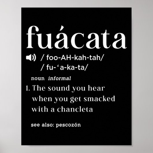 Fuacata Definition Funny Cuban Miami Cuban Cuba Hi Poster (Vorne)