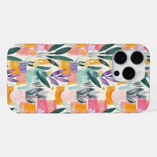 Fuavism Style Garden Pots Muster iPhone Hülle (Rückseite (Horizontal))