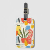 Fuavism Style Lebhafte Farben Garten Pot Gepäckanhänger (Vorderseite Vertikal)