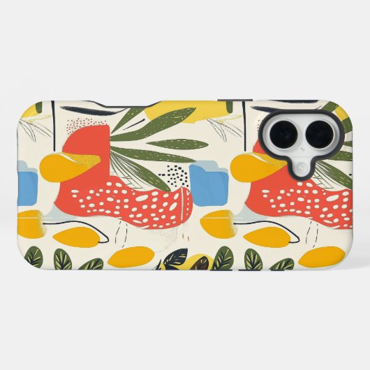 Fuavism Style Lebhafte Farben Garten Pot iPhone Hülle (Rückseite (Horizontal))