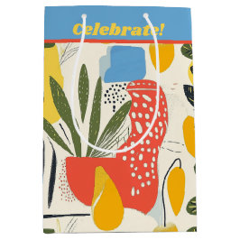 Fuavism Style Lebhafte Farben Garten Pot Mittlere Geschenktüte