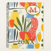 Fuavism Style Lebhafte Farben Garten Pot Planer (Vorderseite)