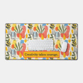 Fuavism Style Lebhafte Farben Garten Pot Schreibtischunterlage (Tastatur & Maus)