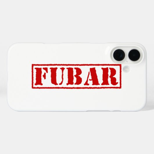 FUBAR Case-Mate iPhone HÜLLE (Rückseite (Horizontal))