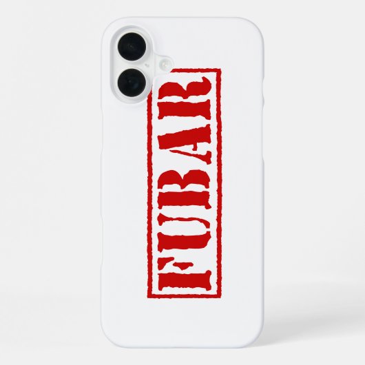 FUBAR iPhone HÜLLE (Rückseite)