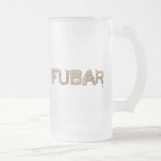 FUBAR MATTGLAS BIERGLAS (Rechts)