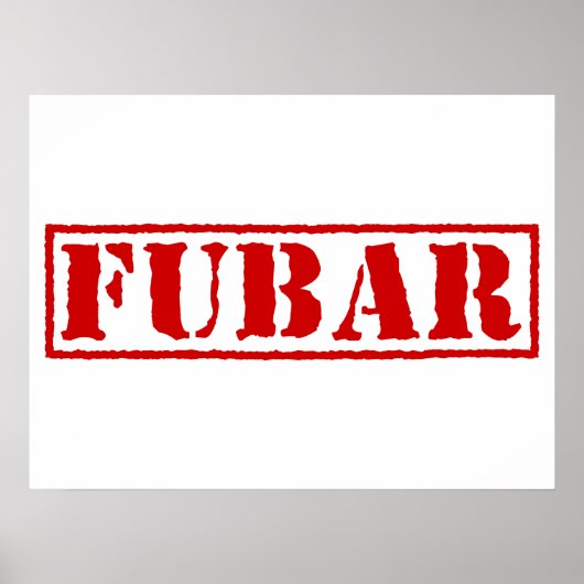 FUBAR POSTER (Vorne)