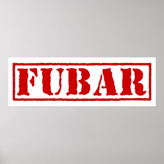 FUBAR POSTER (Vorne)