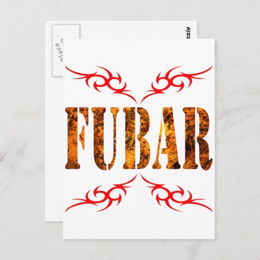 FUBAR POSTKARTE (Vorne/Hinten)
