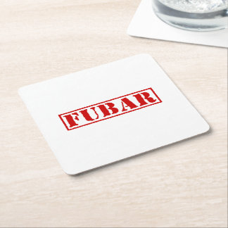 FUBAR RECHTECKIGER PAPPUNTERSETZER