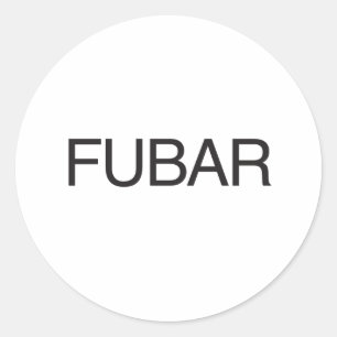 FUBAR RUNDER AUFKLEBER