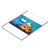 Fubby bruiloft met cupido die voor liefde zorgt. notizblock (Linke Seite)