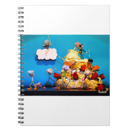 Fubby bruiloft met cupido die voor liefde zorgt. notizblock