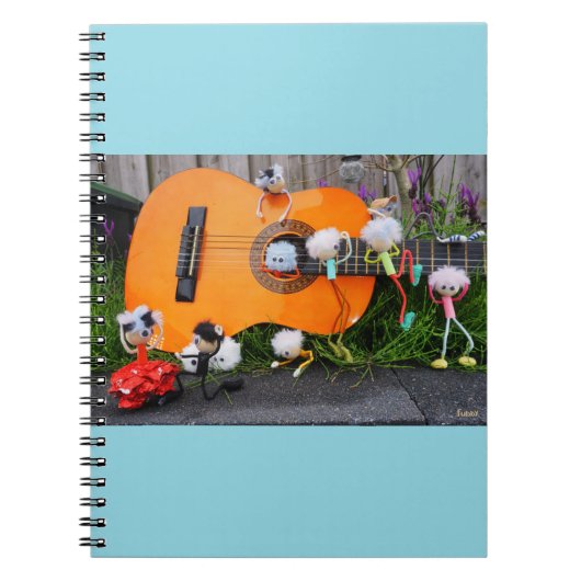 Fubby creaties die Paso Doble dansen en muziek mak Notizblock (Vorderseite)