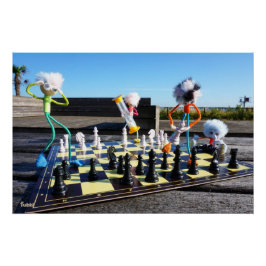 Fubby die schaakspel spelen.v poster