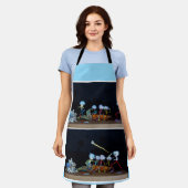 Fubby die slagbal spelen met mais/popcorn. schürze (Getragen)