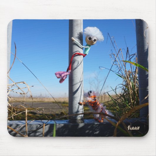 Fubby fantasie, op de vlucht voor een dier. mousepad (Vorne)