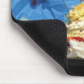 Fubby feest met taart en bruidspaar. mousepad (Ecke)